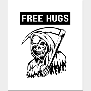 Free Hugs Grim Reaper Posters and Art